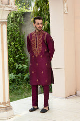 Burgundy Kurta Pajam